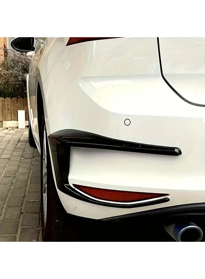 Glossy Black Rear Bumper Splitter For VW Golf 7 GTI R GTD 2012 2015 With Integrated Brake Light - Image 3